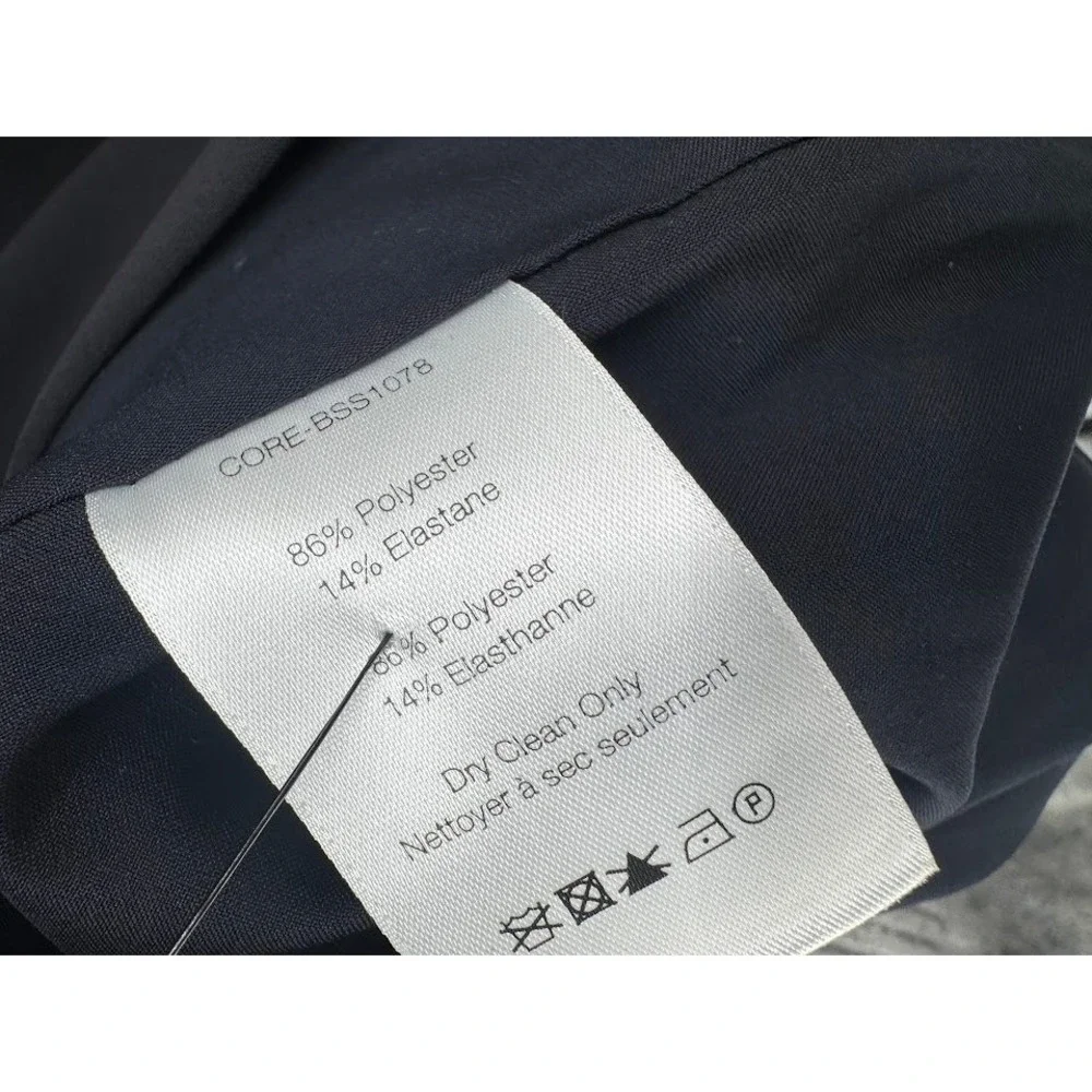 Veronica Beard Scuba Blazer Navy Blue Single Button Peak Lapel Size 2 - Picture 9 of 11